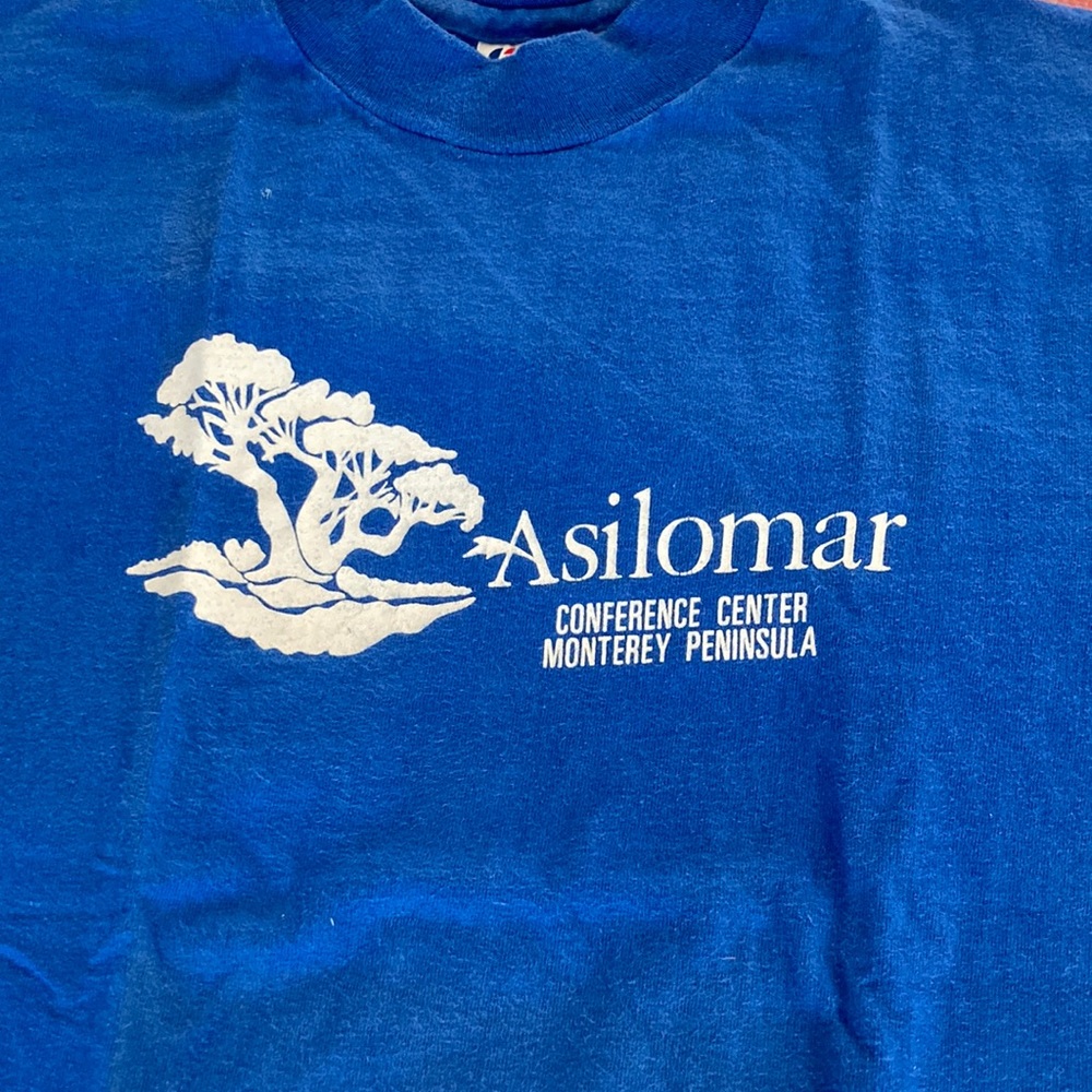Hanes T-shirt Small(34-36) 100%cotton Made in USA Asilomar Monterey Peninsula
